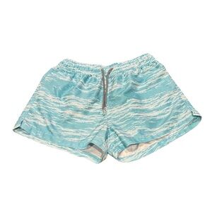 Boardies Swim Shorts size Large quick dry beach vacation cruise  aqua and white